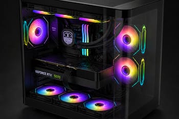 PC Gaming BROSS NEBULA RTX 5070 Curved Glass Edition - GamingBross