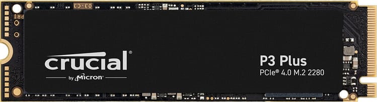 CRUCIAL SSD P3 Plus – 2TB M.2 PCIe Gen4x4 (R5000 – W4200)