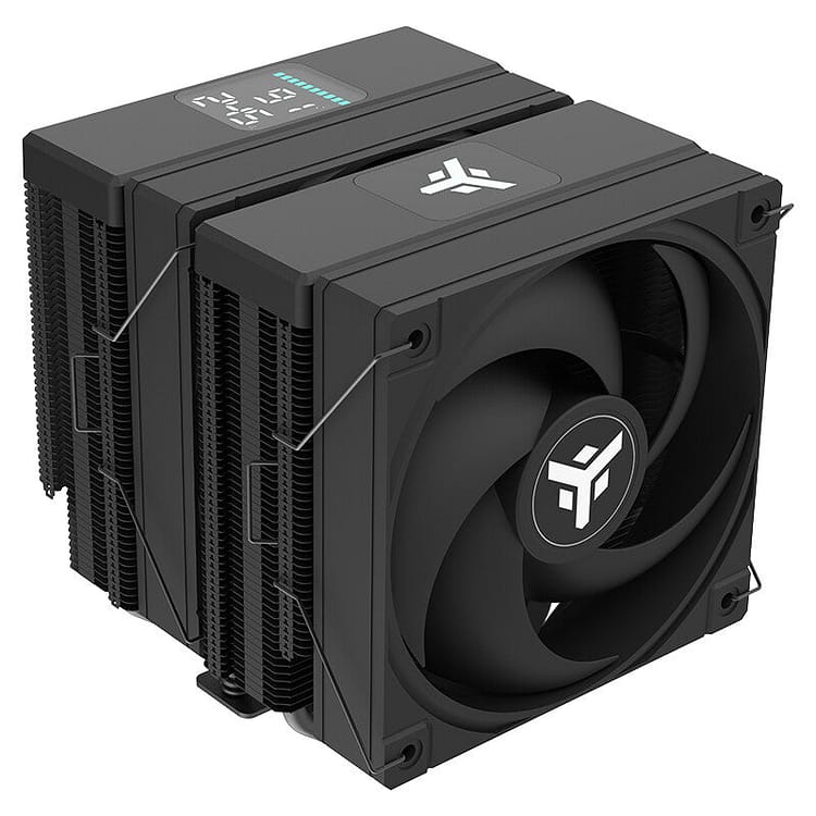 Dissipatore ad aria ICY-6HAT – Skt universale- 250W TDP- 6 Heatpipe- 12cm Fan- Digital Display