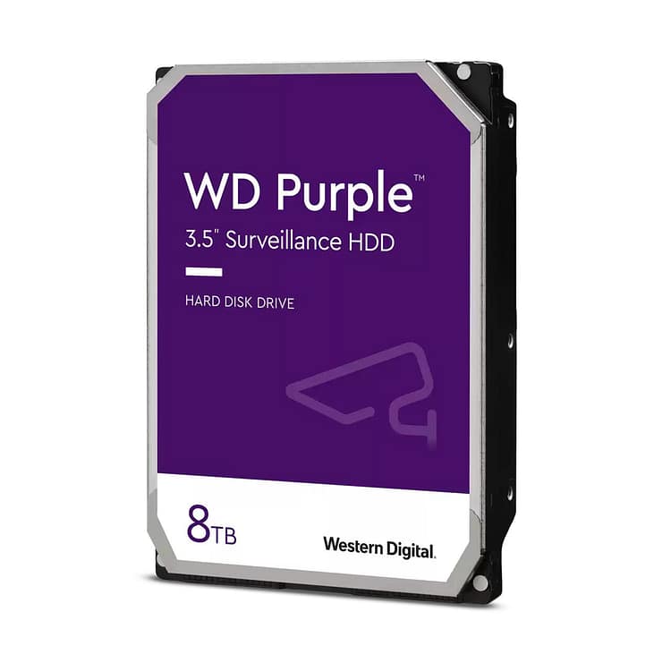 HDD WD PURPLE 3.5″ – 8TB- 5400RPM- 128MB